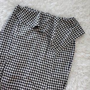 Gingham Print Skirt